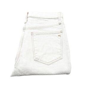 Madewell Slim Demi-Boot Bootcut Denim Jeans Button Fly Cream Size 28